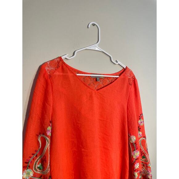 Figueroa & Flower Embroidered Lightweight Blouse Top - Picture 2 of 9